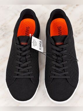 SWIMS Men's Black Knit Sneakers Size 13 – New With Tags